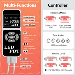 ZJZK Red Light Therapy Devices for the Neck LED Therapy Ease Muscle Tension